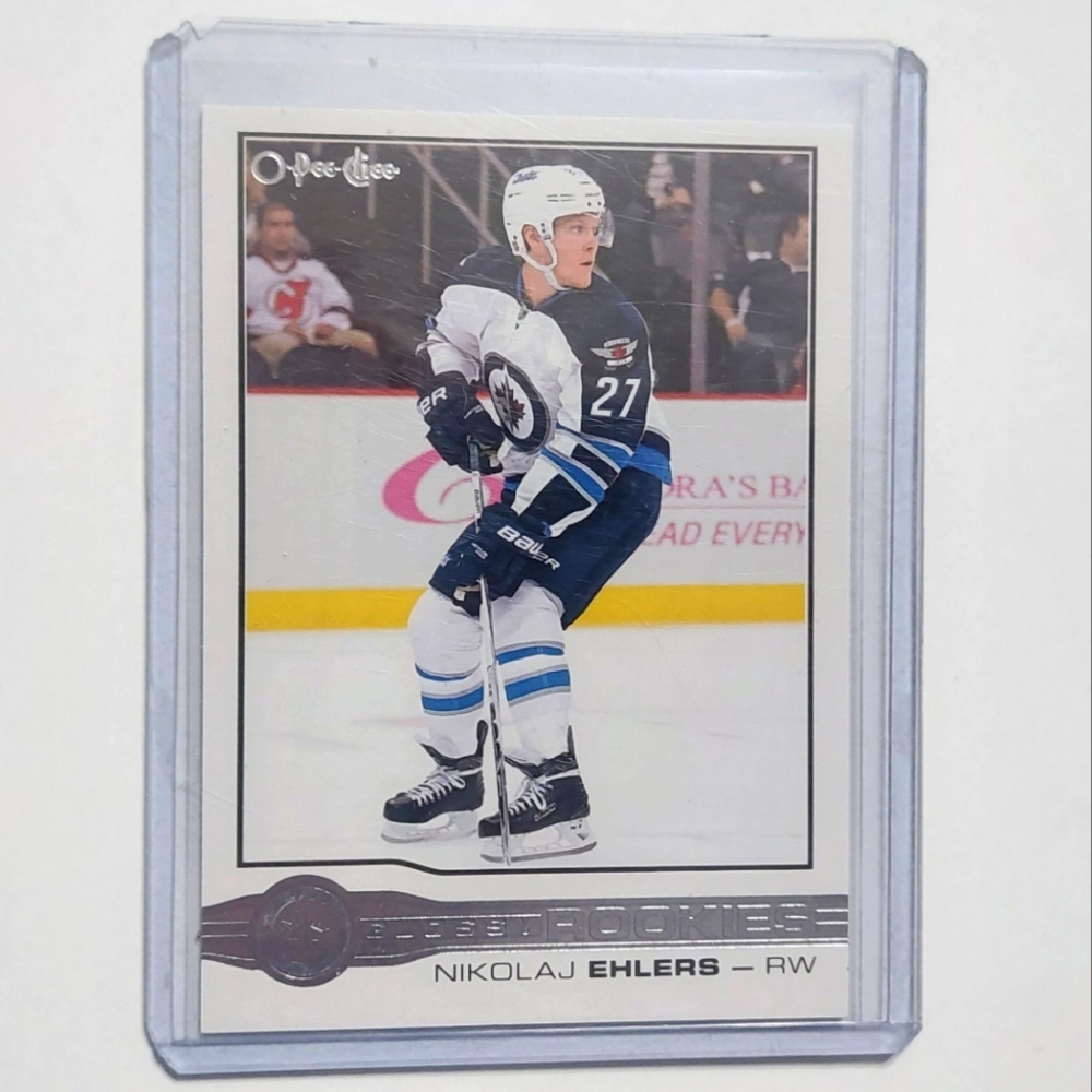 Nikolaj Ehlers O-Pee-Chee Glossy Rookies  2015-16 Hockey Card #R-9